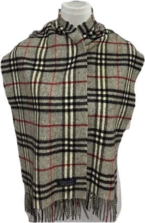 00s 100% Lambswool Scarf By Burberry