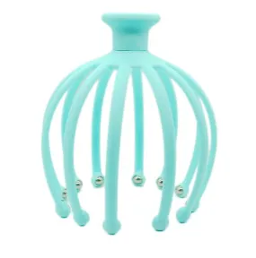 13*13*16cm blue 12-claw head massager Octopus rotating ball relaxing massager Meridian head massager AZ14109