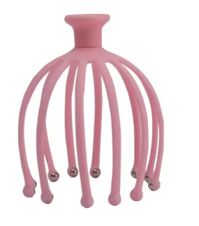 13*13*16cm pink 12-claw head massager Octopus rotating ball relaxing massager Meridian head massager AZ14110