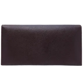 72 Smalldive Saffiano Leather Travel Wallet Brown