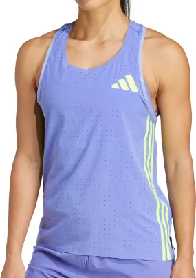 adidas Adizero Promo Womens Running Vest Tank Top - Blue