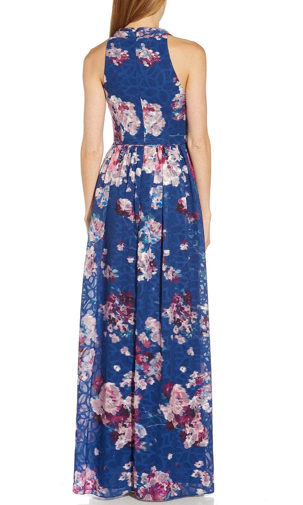 Adrianna Papell AP1E209281 - Floral V-Neck Long Dress