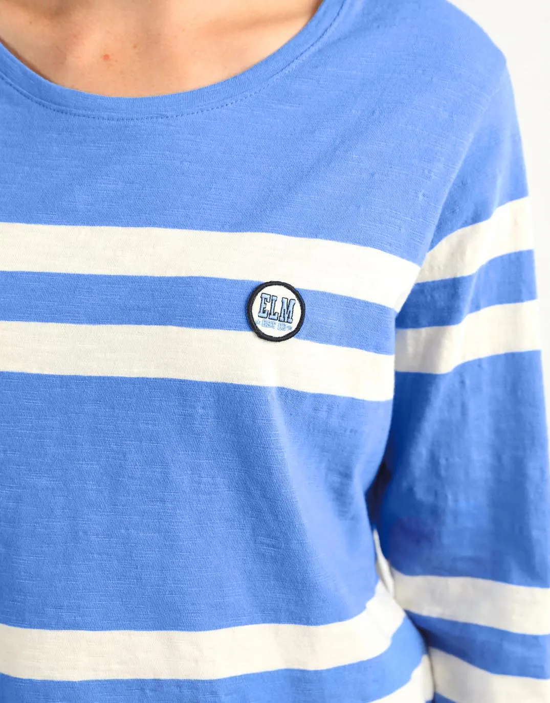 Allegra Long Sleeve Tee - Cerulean Blue