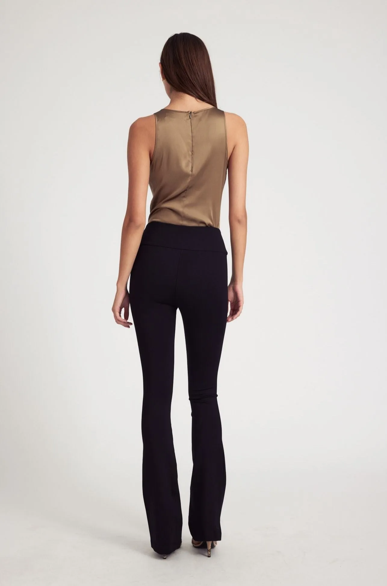 Black Casanova Micro Flare Pants