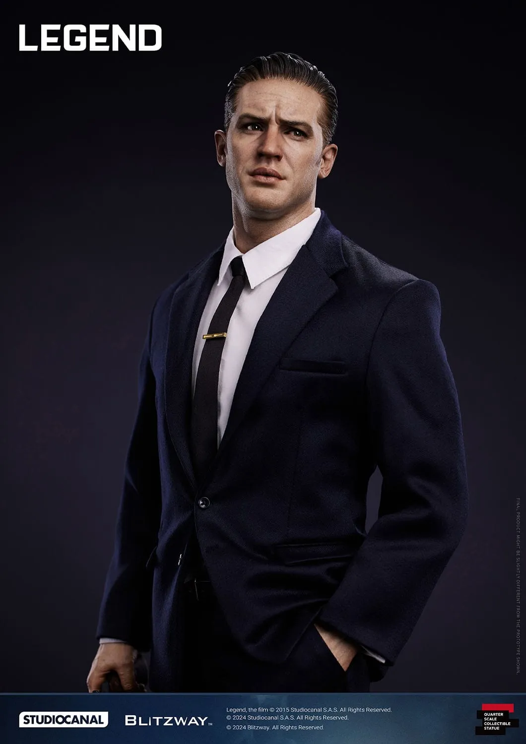 Blitzway Legend Superb Scale Reginald (Reggie) Kray 1/4 Statue