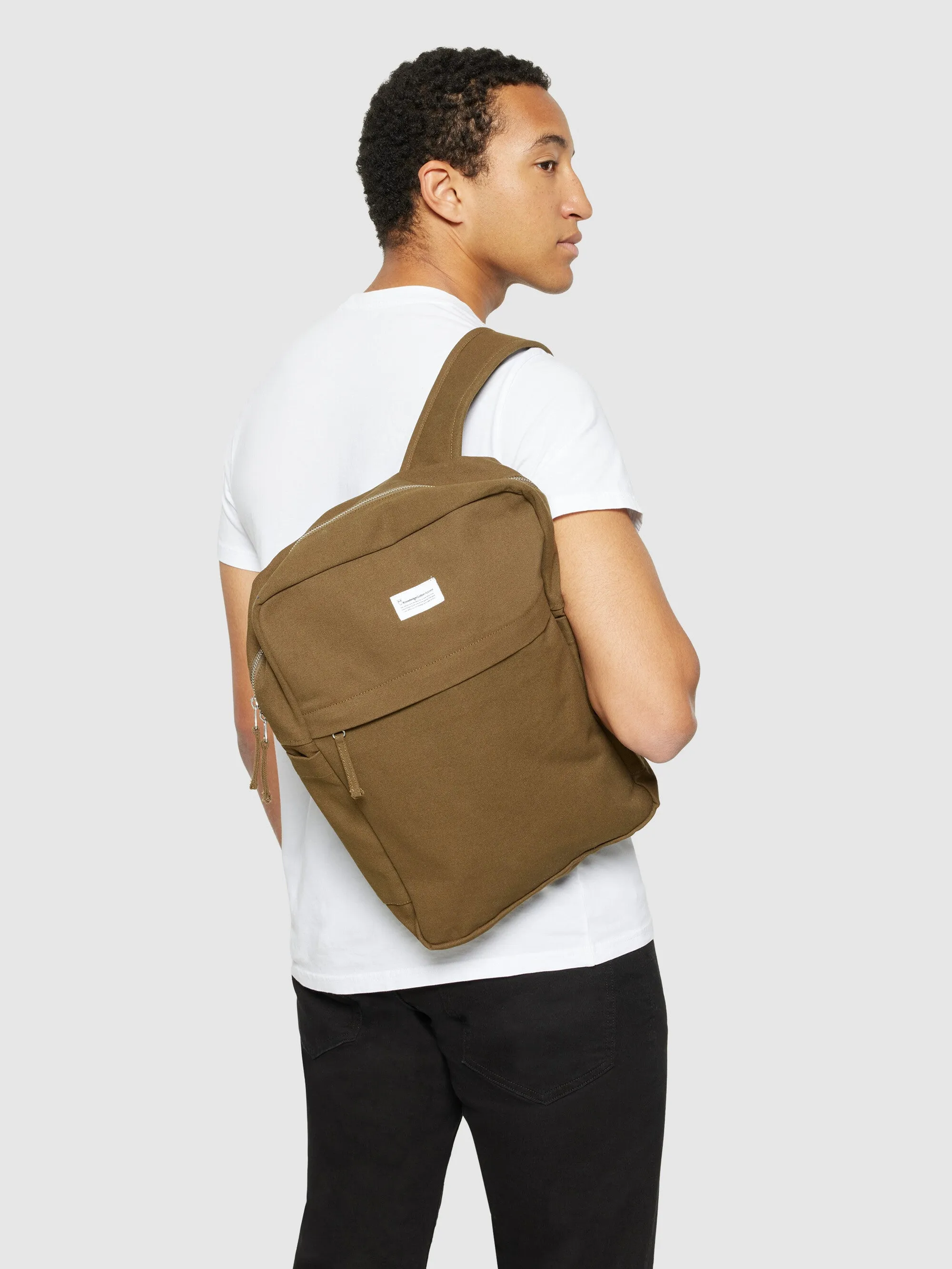 Canvas backpack 30L - GOTS/Vegan - Dark Olive