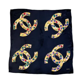 Chanel Silk Jewel Scarf