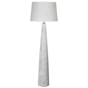 Contemporary Wood Effect Floor Lamp 156cm