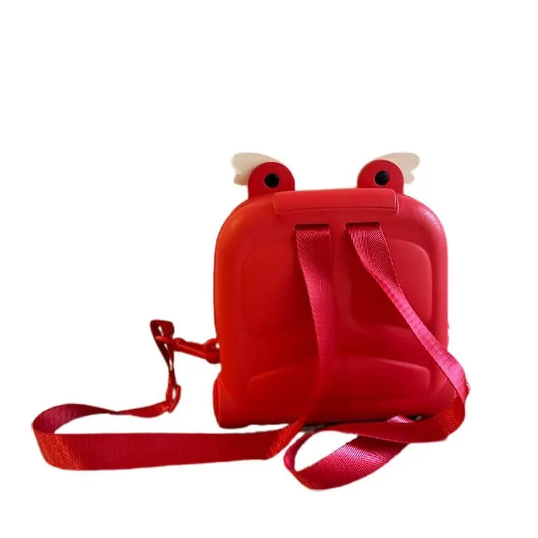 Crimson Red Winged Mini Movable Trinkets Fashion Backpack