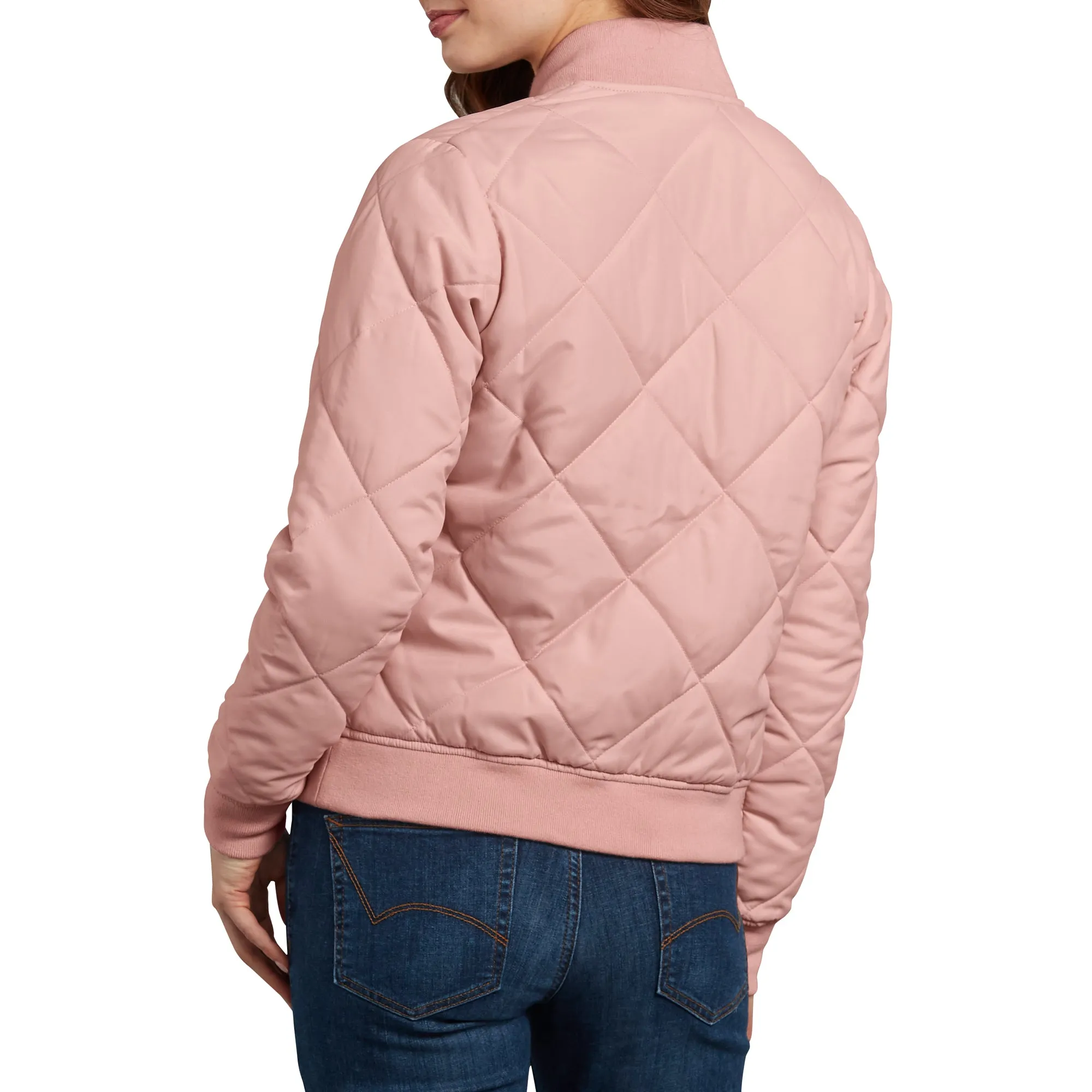 Dickies Women's Quilted Bomber Work Jacket - Pink