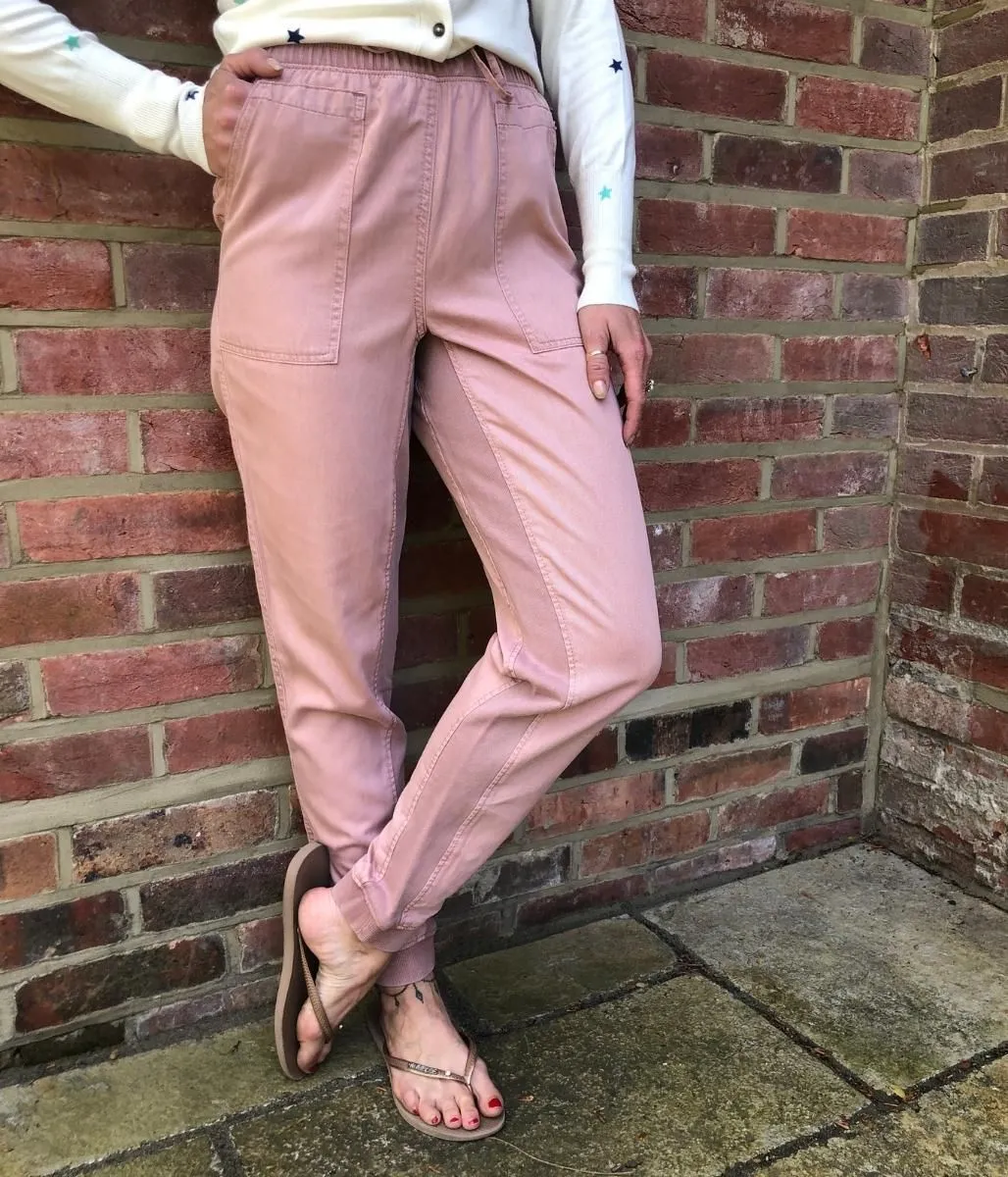 Dusty Pink Tencel Joggers