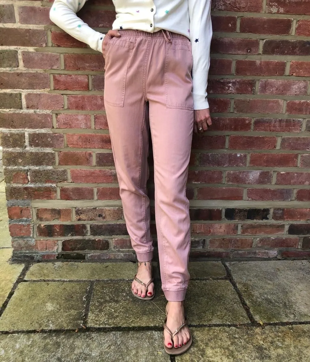 Dusty Pink Tencel Joggers