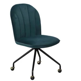 Ella Office Chair - Teal Fabric