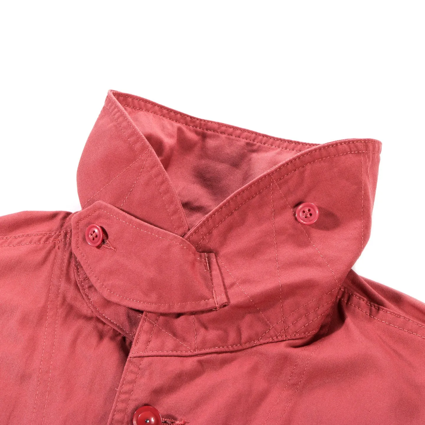 ENGINEERED GARMENTS SHAWL COLLAR UTILITY JACKET PINK 6.5OZ FLAT TWILL