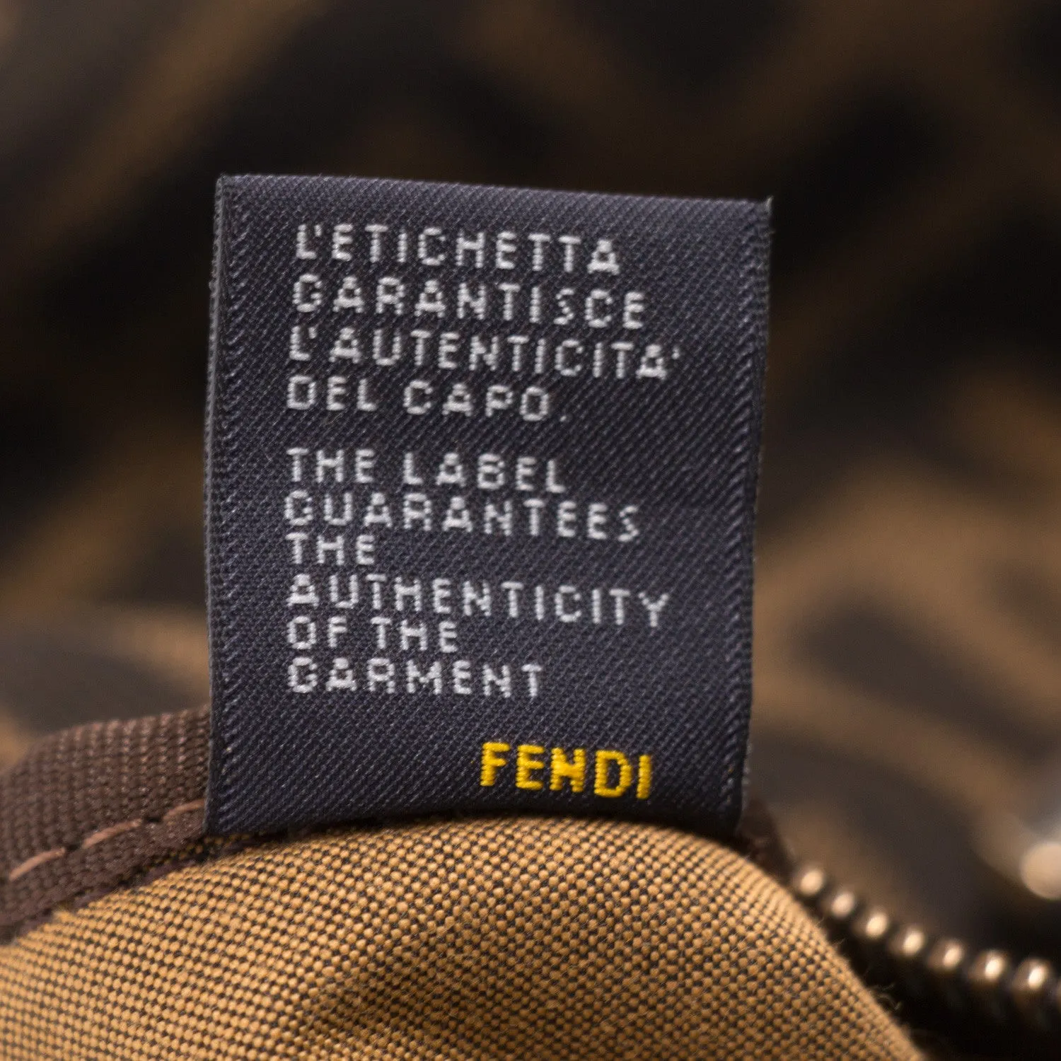 Fendi Zucca Boston Bag