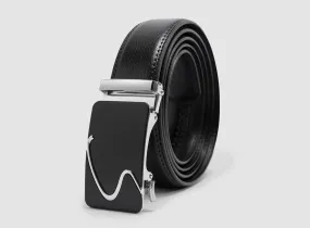 FitVille Big&Tall Leather Ratchet Dress Belt V2