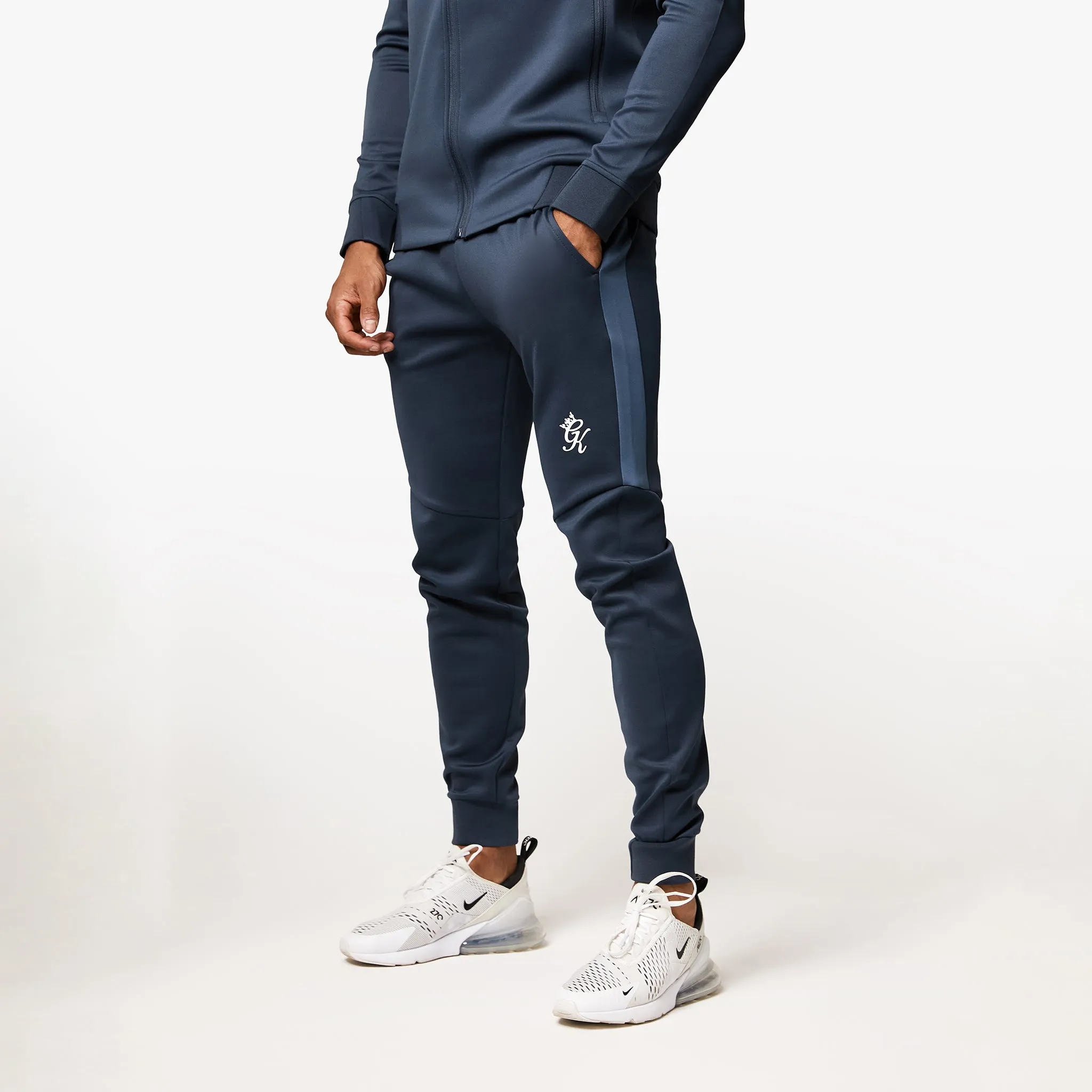 Gym King Core Plus Poly Jogger - Deep Blue