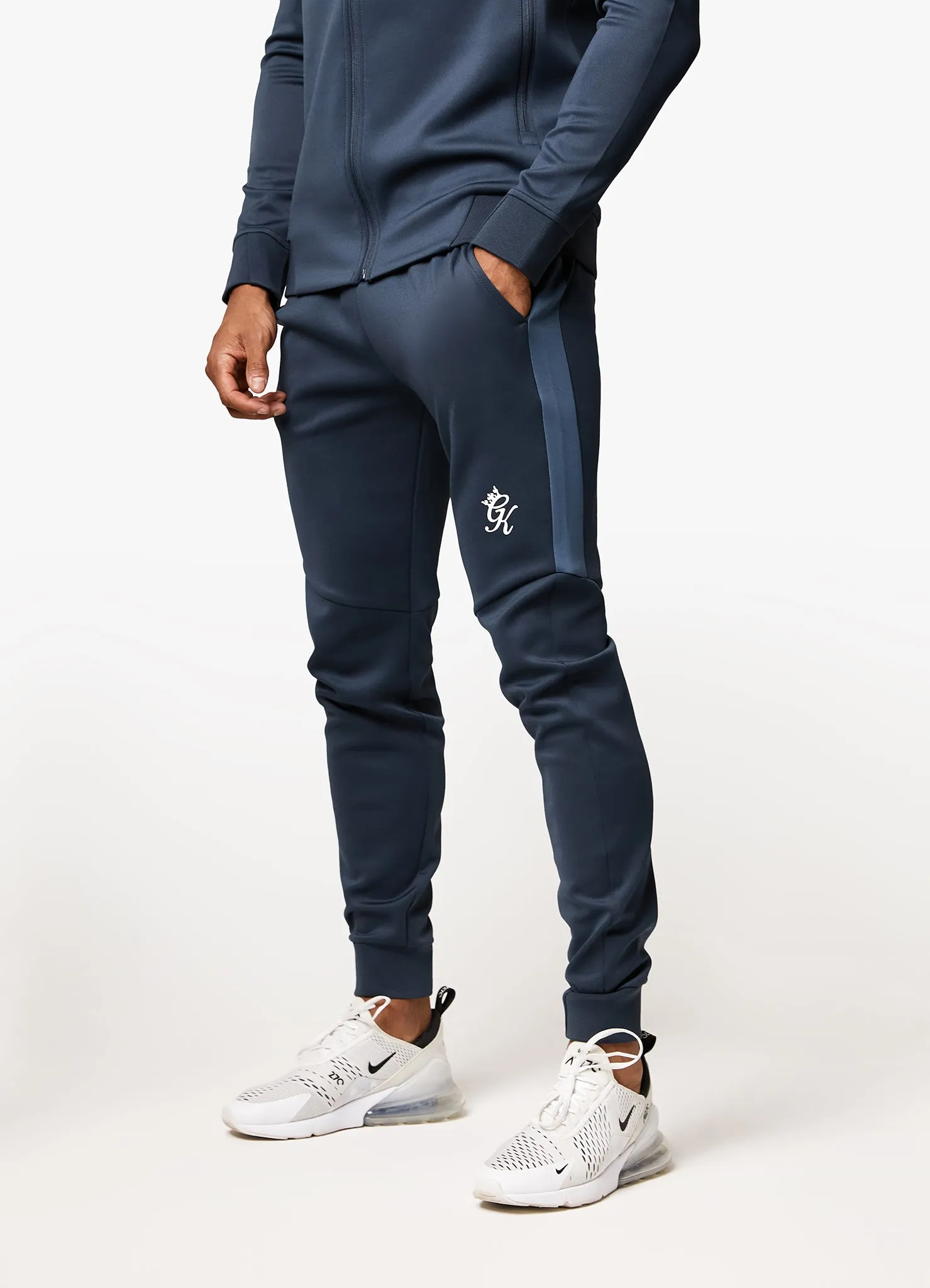 Gym King Core Plus Poly Jogger - Deep Blue