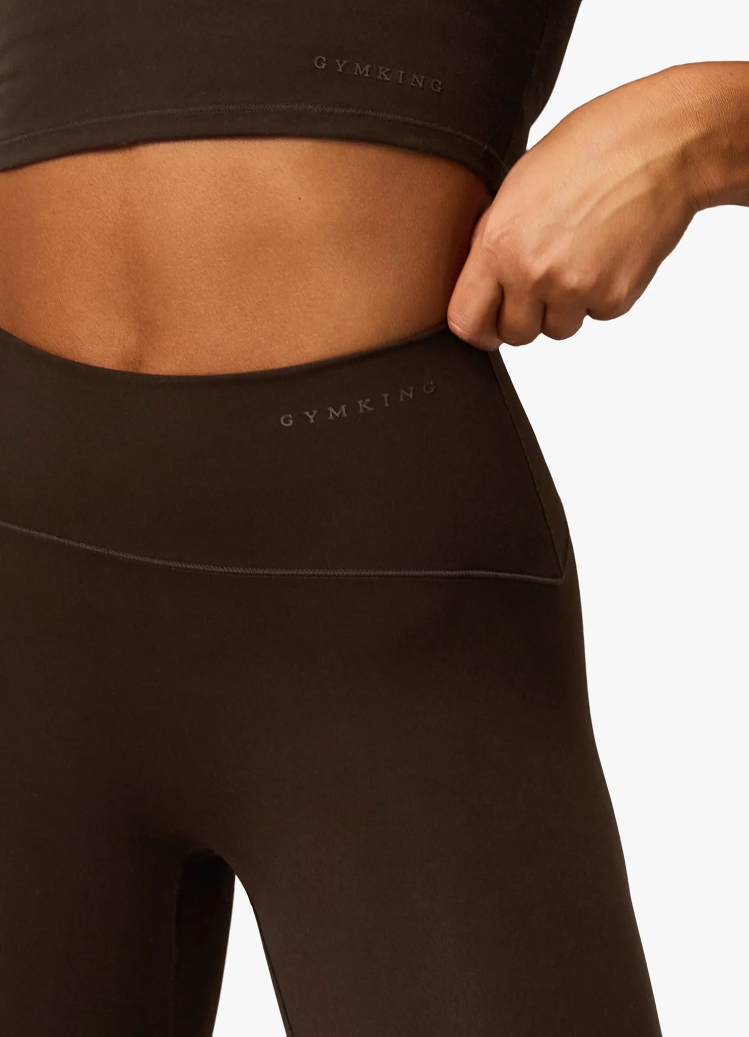 Gym King Peach Luxe Legging - Cocoa Luxe