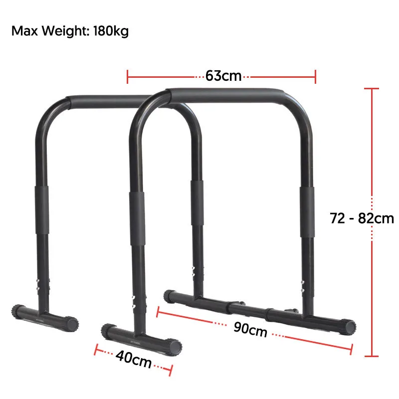 Hit Fitness Parallel Dip & High Parallette Bars