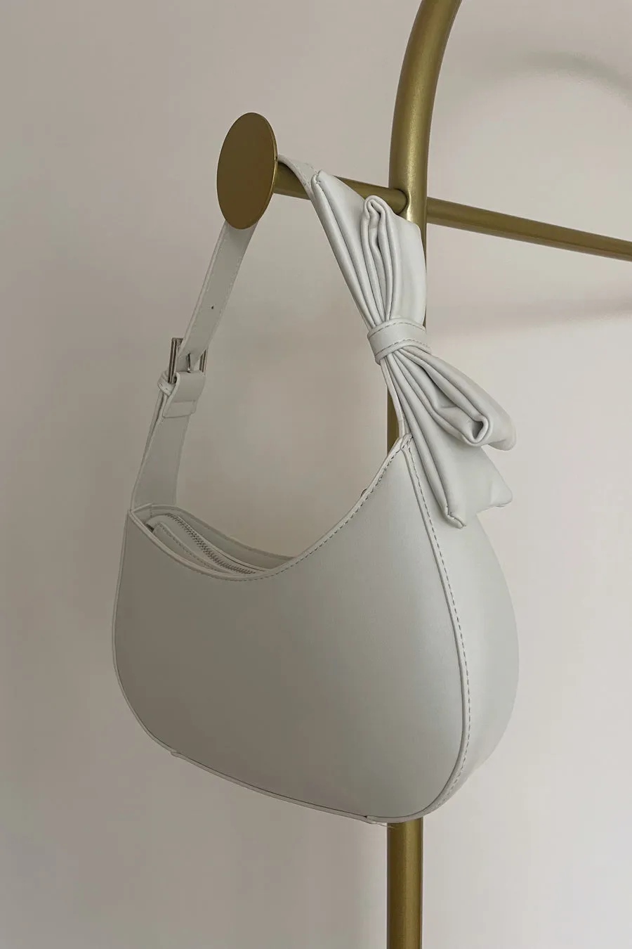 Jojo Bow Strap Hobo Bag