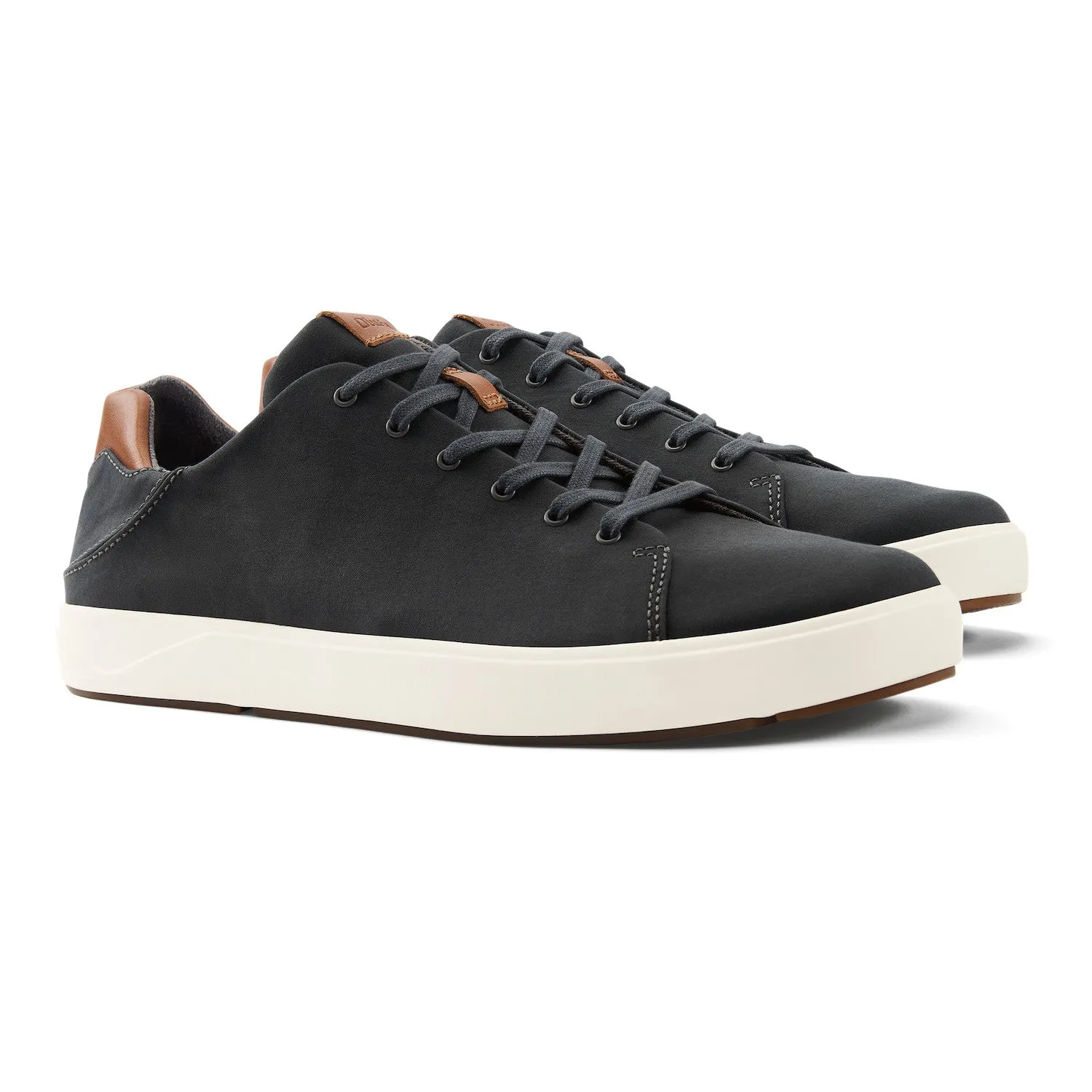 Lae'ahi Li Men's Waxed Canvas Sneakers in Dark Shadow