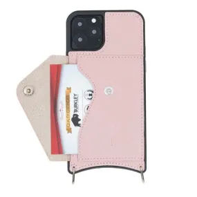 Lara iPhone 11 Pro Max Crossbody Wallet Case, Nude Pink