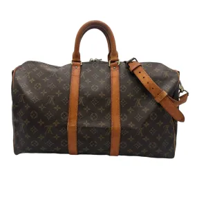 LOUIS VUITTON Monogram Bandouliere Keepall 45