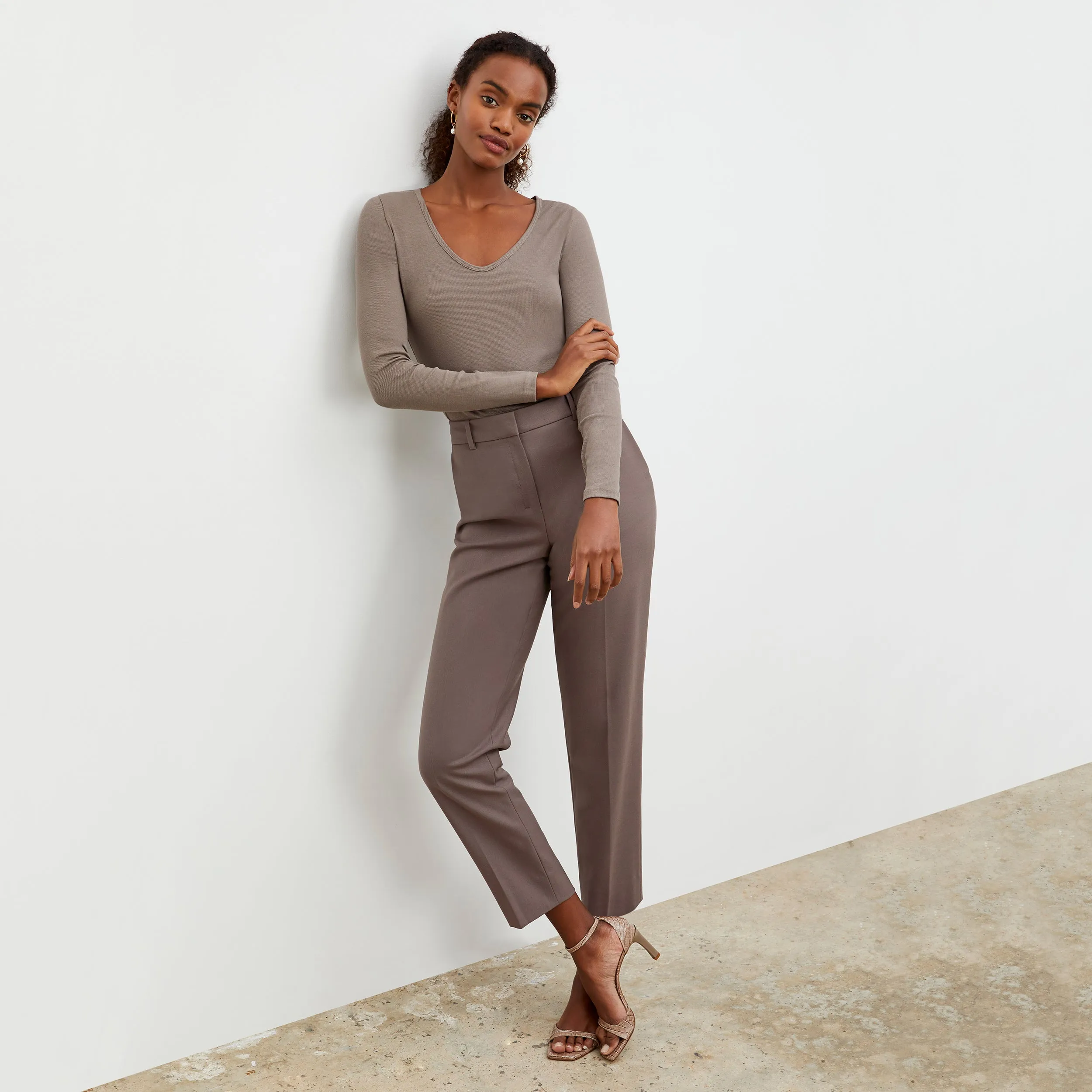 Mejia Pant - Sharkskin :: Mink