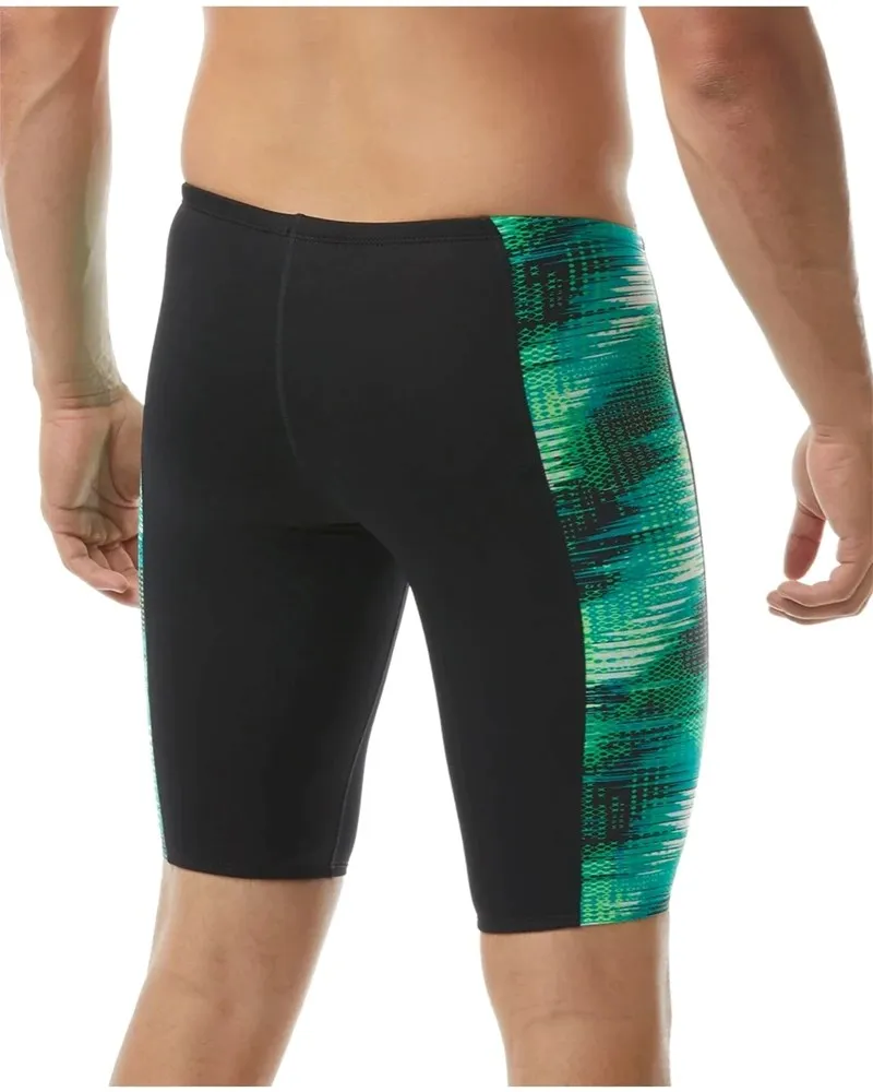 MENS SURGE JAMMER BLACK/GREEN TYR