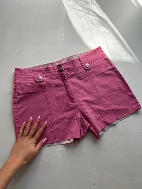 Pink mid rise utility mini /micro short (S)