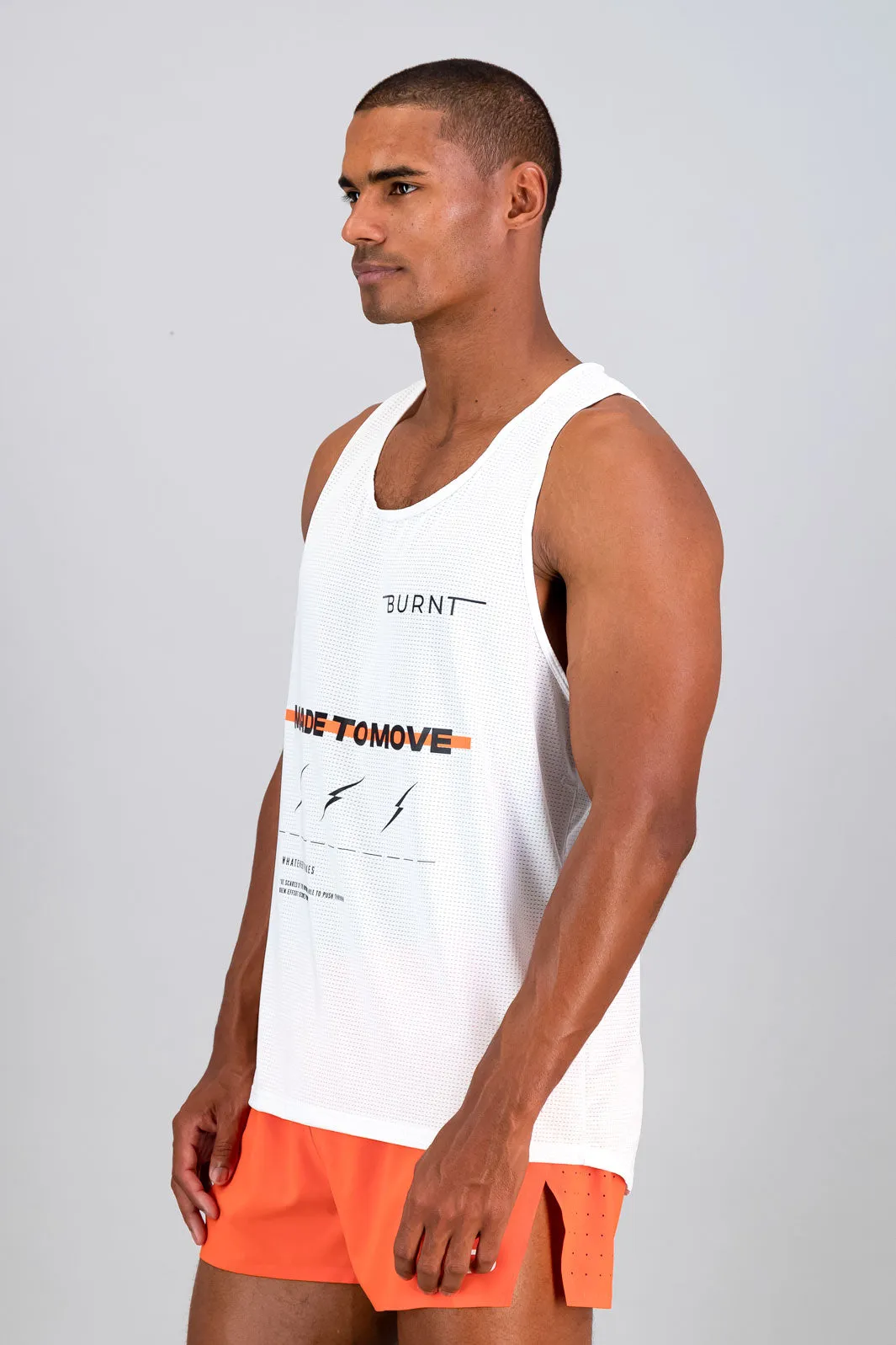 SpeedMesh™ Mens Pro Tank - White