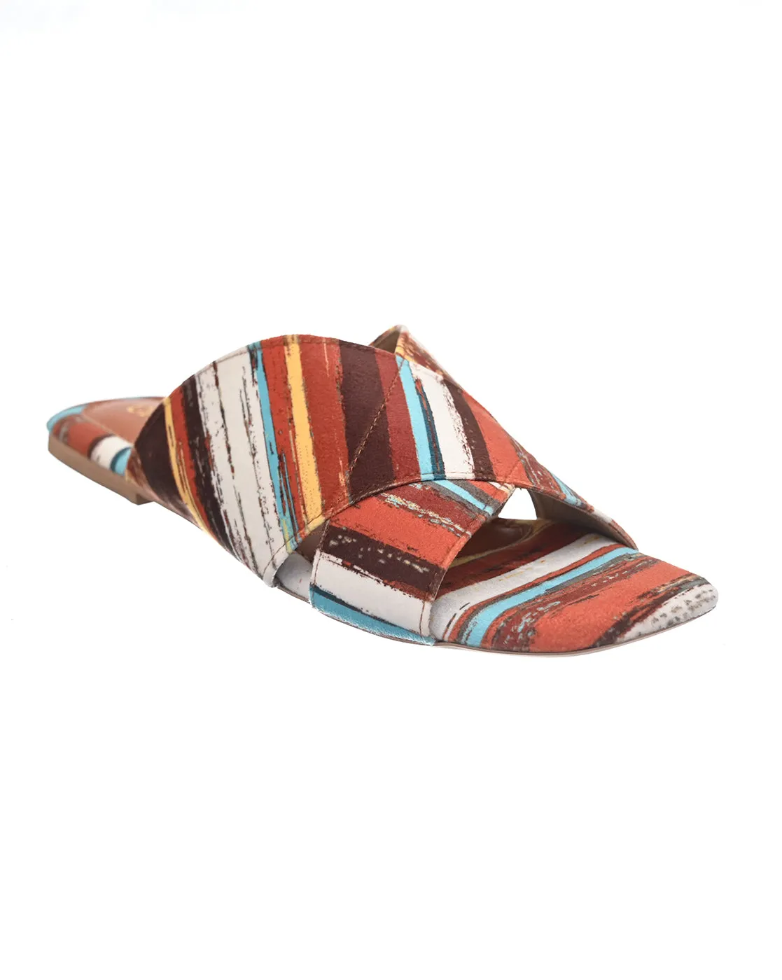 Vibrant Aztec Print flats for Women