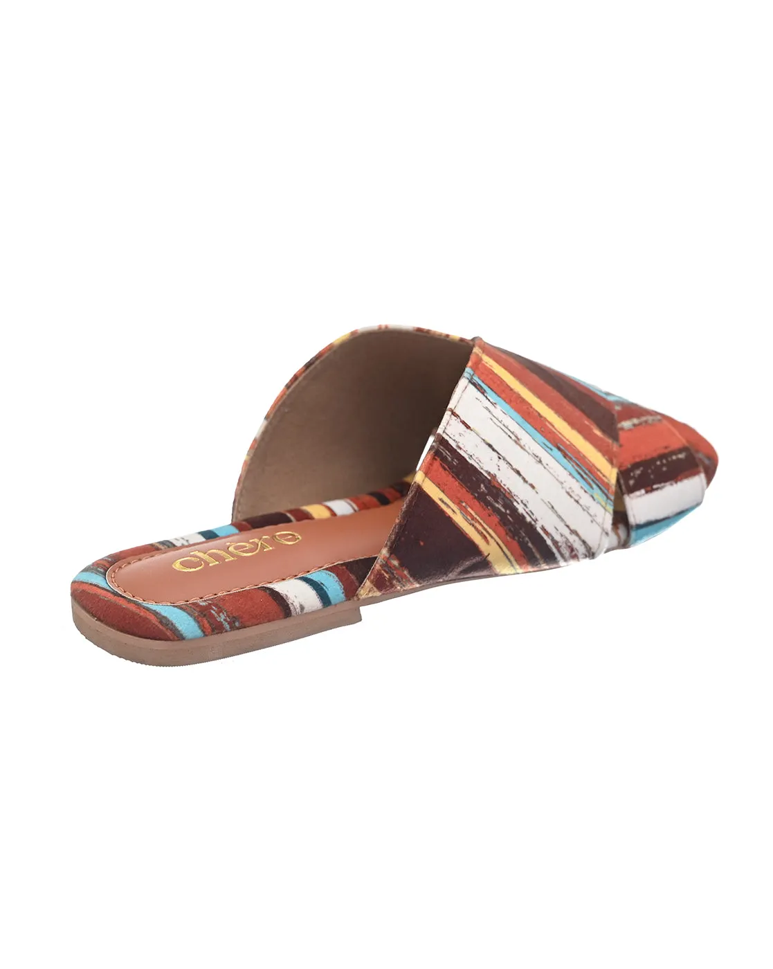 Vibrant Aztec Print flats for Women