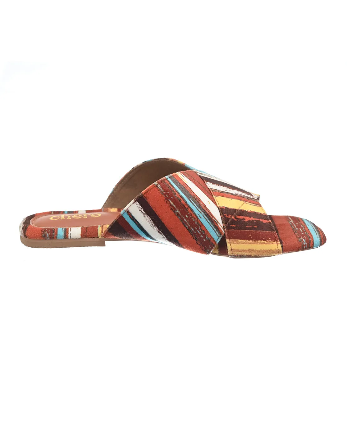 Vibrant Aztec Print flats for Women