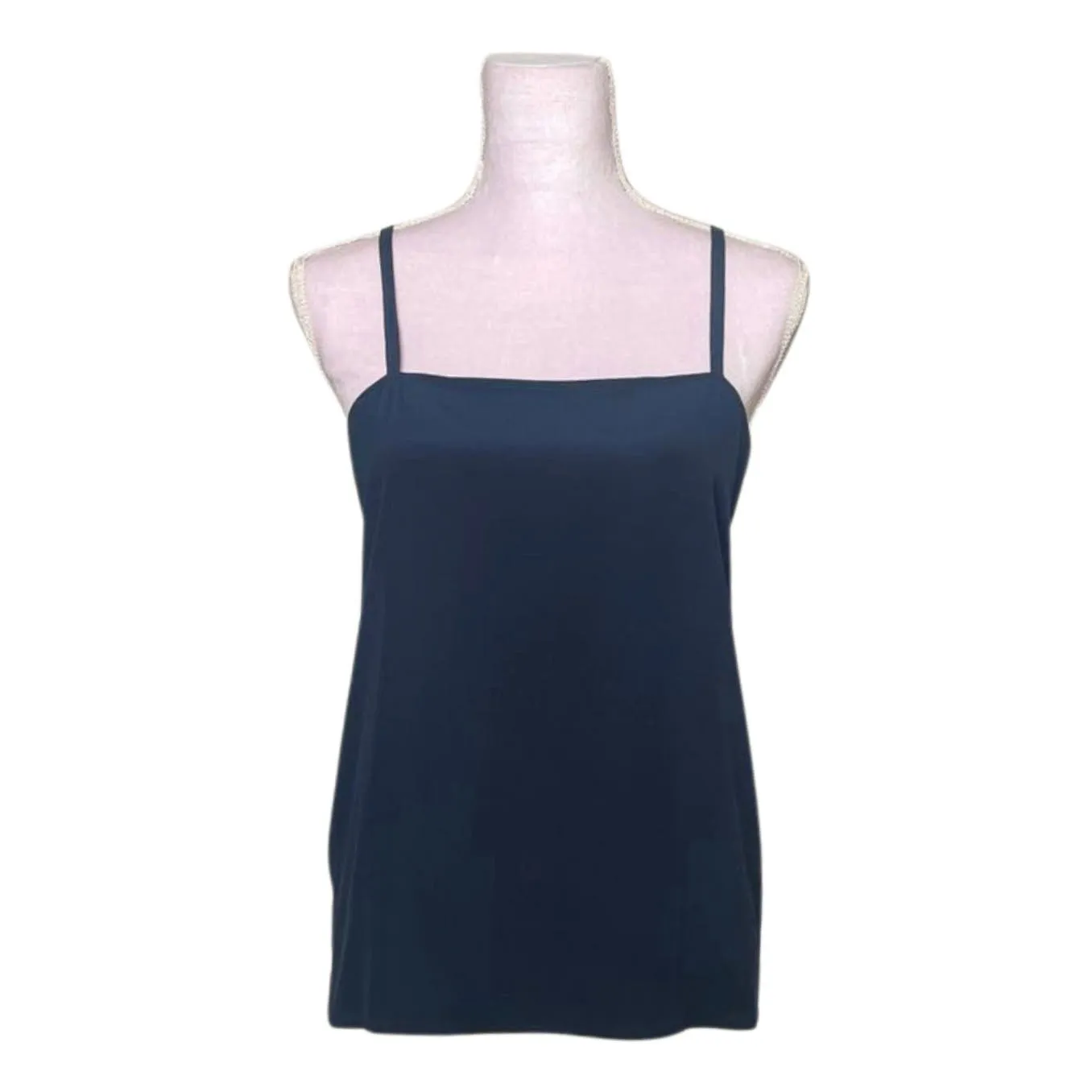 Vintage Gucci Navy Blue Silk Tank